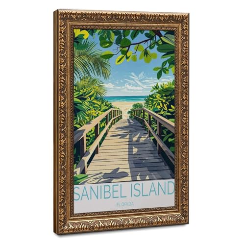 Poster Sanibell Island sur toile d art haute definition pour decoration de salon chic