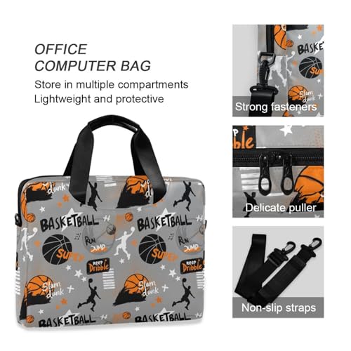 ALAZA Maletín para Laptop 13-15.6 pulgadas Graffiti Baloncesto miniatura 6