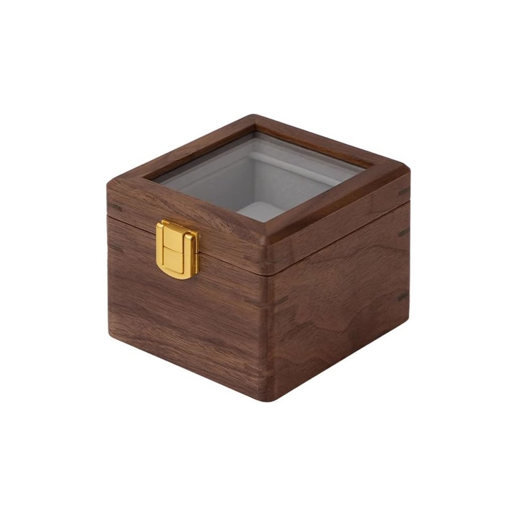 ANVLOJRIH Watch Box Household Transparent Display Solid Wood Watch Storage Box Simple Mechanical Watches Box