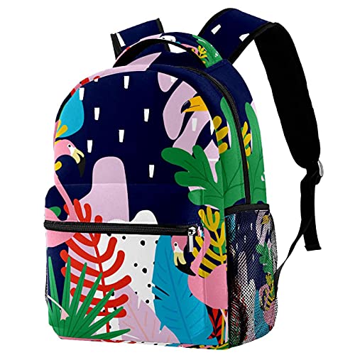 Sac à dos ordinateur portable grande capacité anti-encombrement à motif flamant rose fun