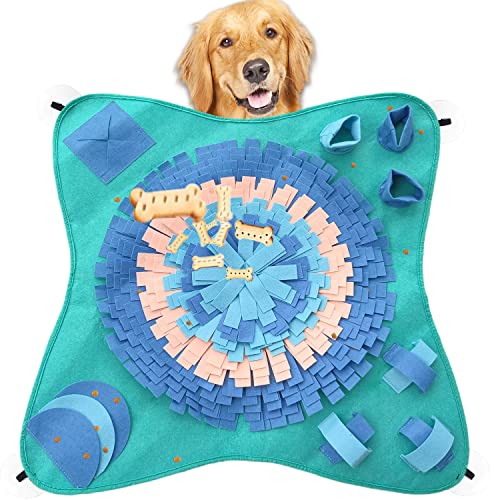 Nuevo XL Alfombra Olfativa Perros, 5 Elementos de Entrenamiento Juguete de Inteligencia 4 ventosas Tapete de alimentación Tapete de Entrenamiento Parte Inferior Antideslizante 71 x 71 cm Cover