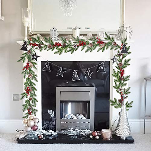 YQing 183 cm Ghirlanda Natalizia Artificiale con