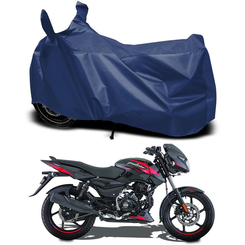 New Bajaj Pulsar 150 BS6 Water Resistant - UV Protection & Dust Proof Full Bike - Scooty Two Wheeler Body Cover for Bajaj Pulsar 150 BS6 (Navy Blue Colour ABB-56)