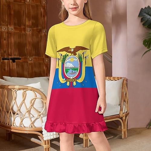 Netherlands Flag Girl's Dress Summer Crew Neck Children's T-Shirt Tops Casual Wear2