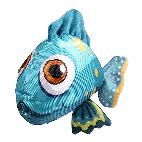 Jouet couineur poisson rouge tissu oxford solide nettoyage dents chien