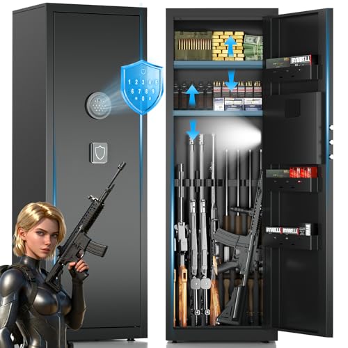 8-10 Long Gun Safe for Rifles and Pistols with...