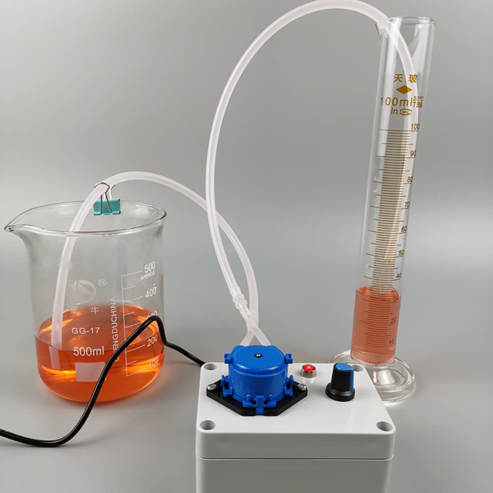 Pompe Péristaltique Miniature, Pompe Auto Amorçante de Qualité Alimentaire, Pompe Doseuse à Circulation de Laboratoire, Réglable Avec Interrupteur Au Pied 10-70ML/MIN