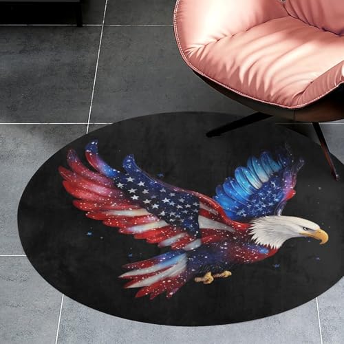 Alfombra de salón con bandera de EE. UU. para decoración moderna 3