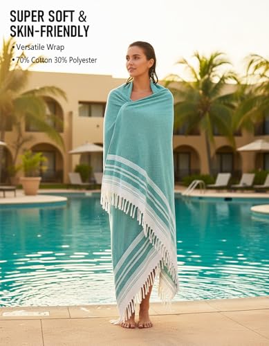 Image of Yongoes Teal Soft Throw Blanket Bedroom Decoration Living Room Accessories Sofa Couch Cover Chair Apartment Essential Home Finds House Goods Coastal Ocean Beach Teal Fall Turquoise Nursery Decor