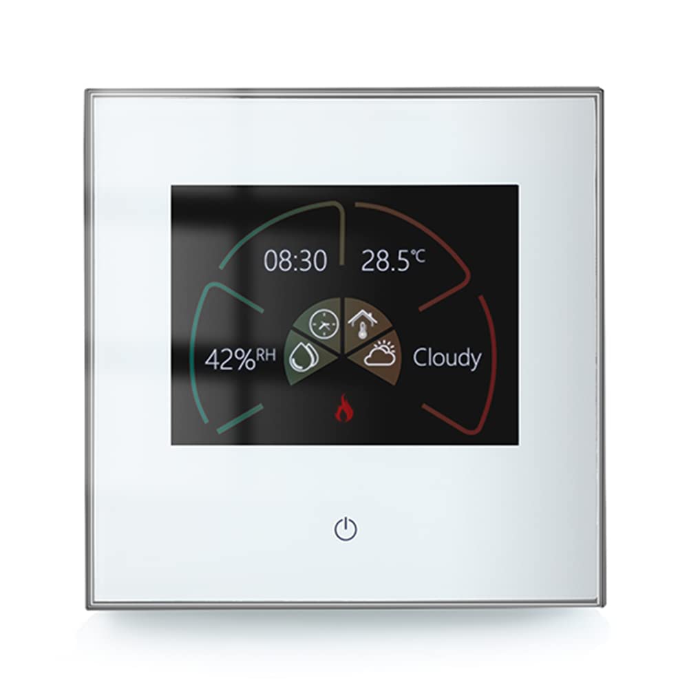 Smart Thermostat for Electric Heating, Programmable Heating Thermostat WiFi Batteries, Temperature Controller Compatible with Alexa Google Home, Remote Control by Smart Life App