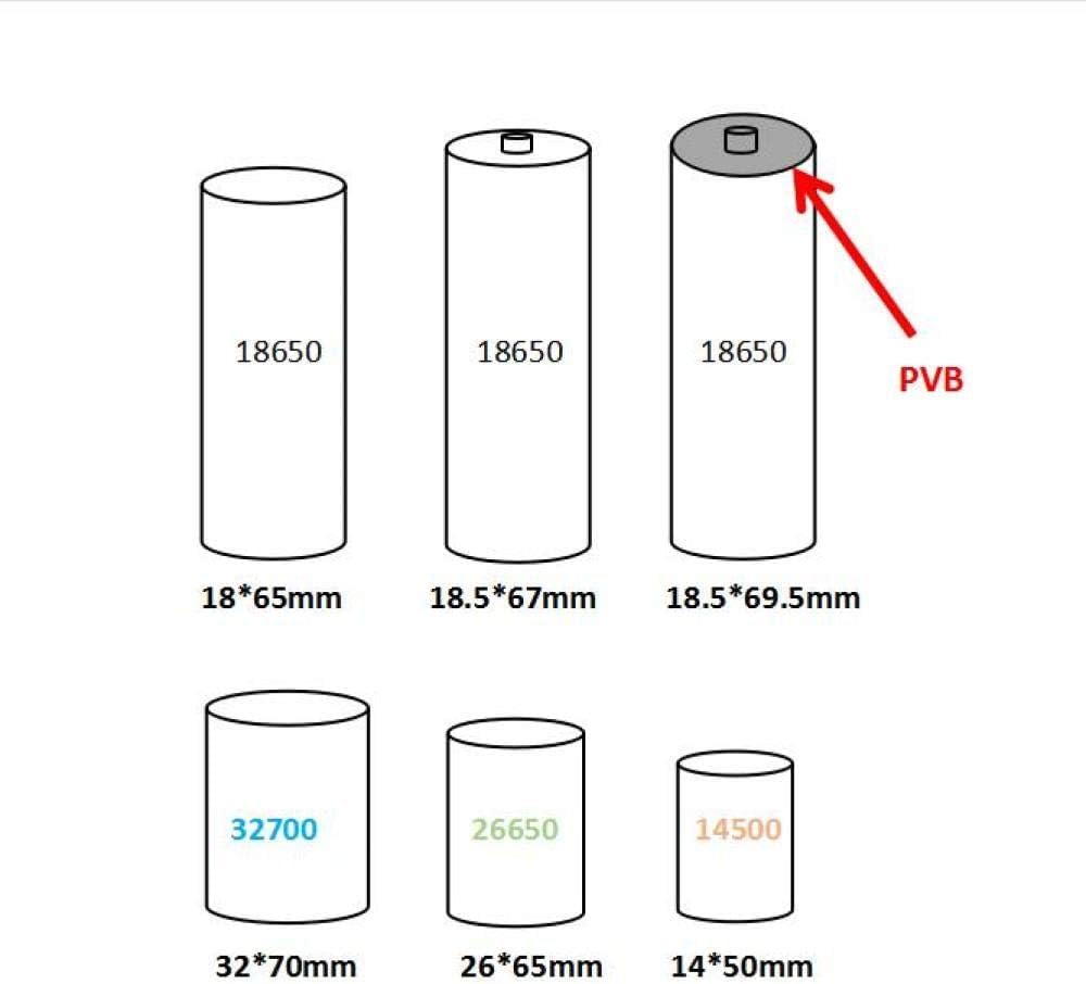 Batteria Al Litio 3.7V 3300mAh Ricaricabile - Testa Piatta Per Torce, Lampade Frontali E Dispositivi Elettronici - Foto 4