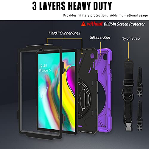 Étui Galaxy Tab S5e 10.5 antichoc violet pour éviter les chutes de tablette - 7