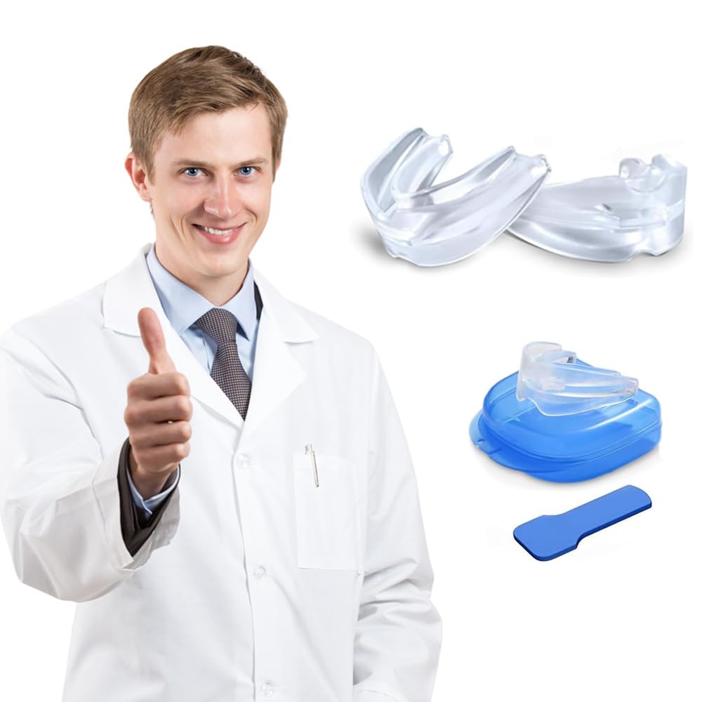 2個入り マウスピース 歯ぎしり防止 マウスガード いびき防止グッズ 睡眠改善 よく寝る イビキ 鼾 対策 睡眠質の改善 睡眠用 ガード 歯を保護する 成形可能 格闘技可能 男女兼用 防止グッズ 専用収納ケース付き