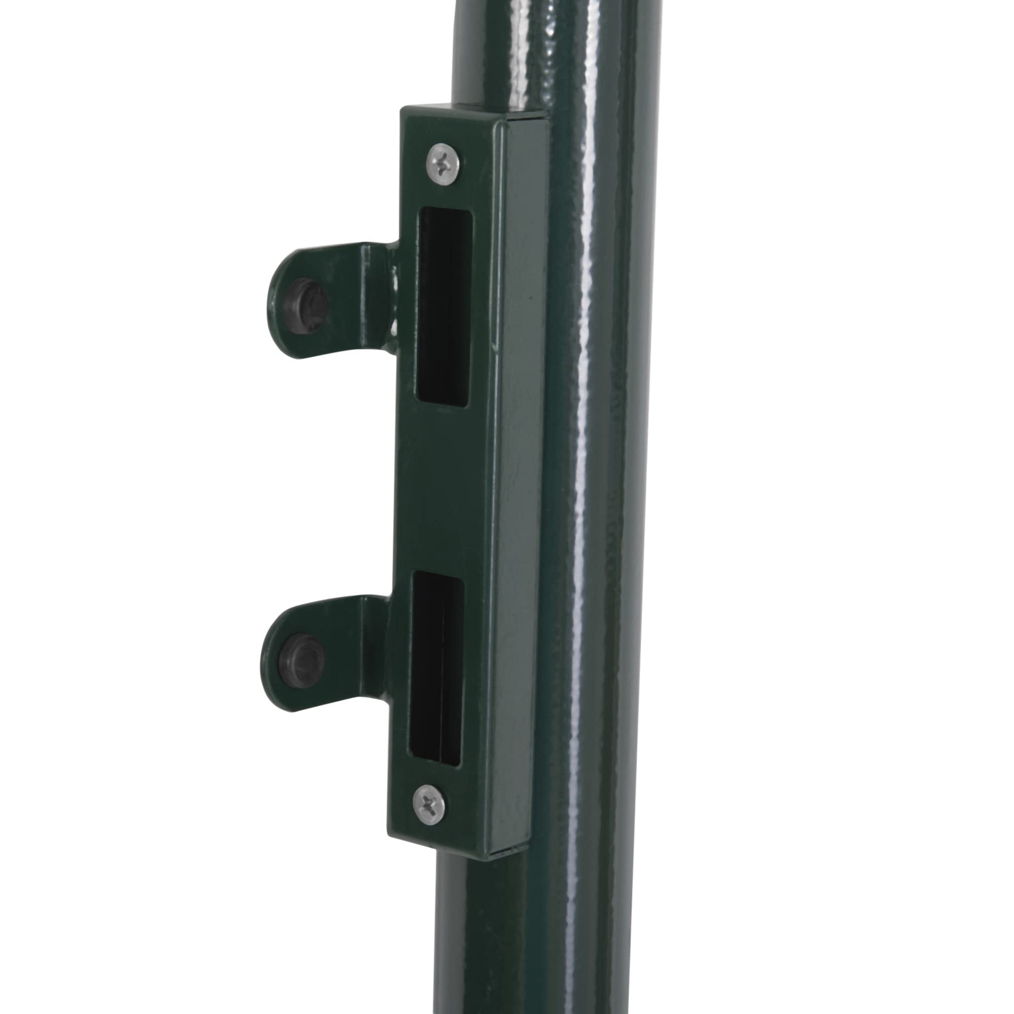 HOMCOM Cancello da Giardino in Acciaio Antiruggine, Cancelletto da Giardino con Serratura e 3 Chiavi, 97x150cm, Verde