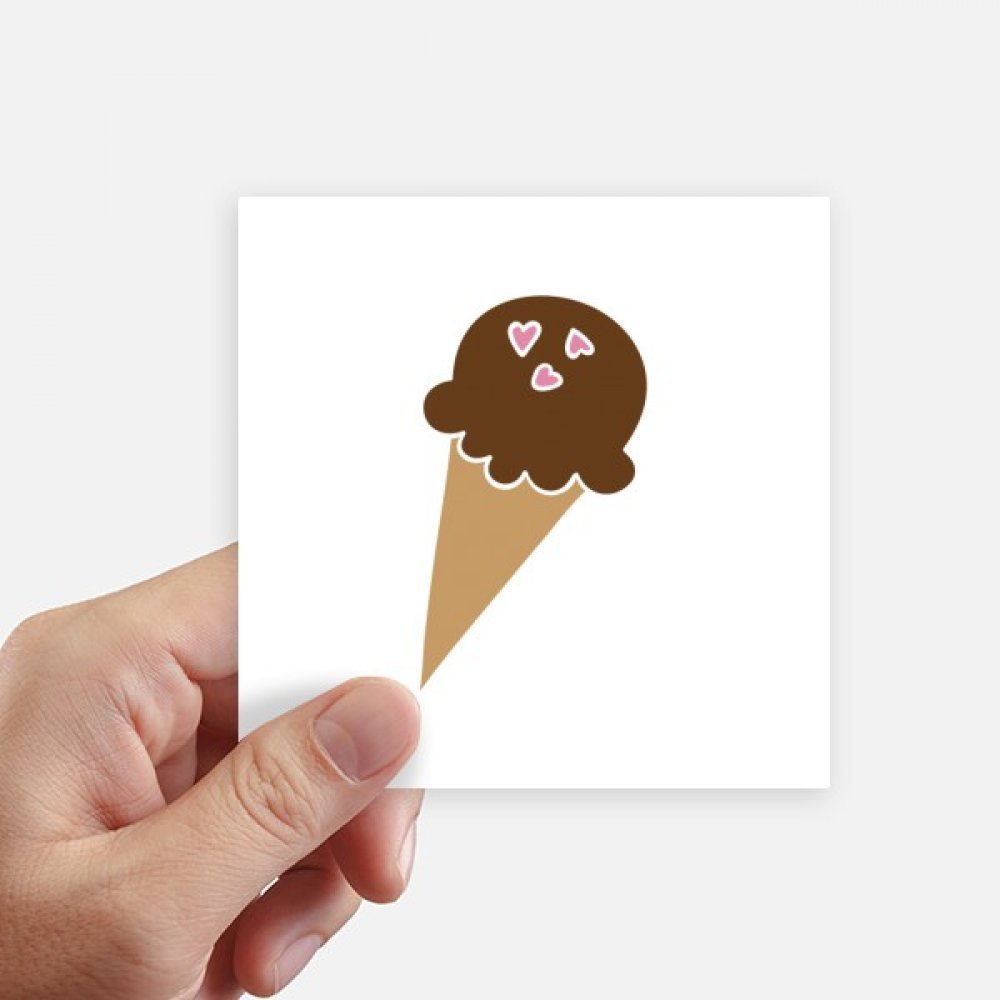 Sticker chocolat cacahuète 10cm pour masquer les rayures de PC