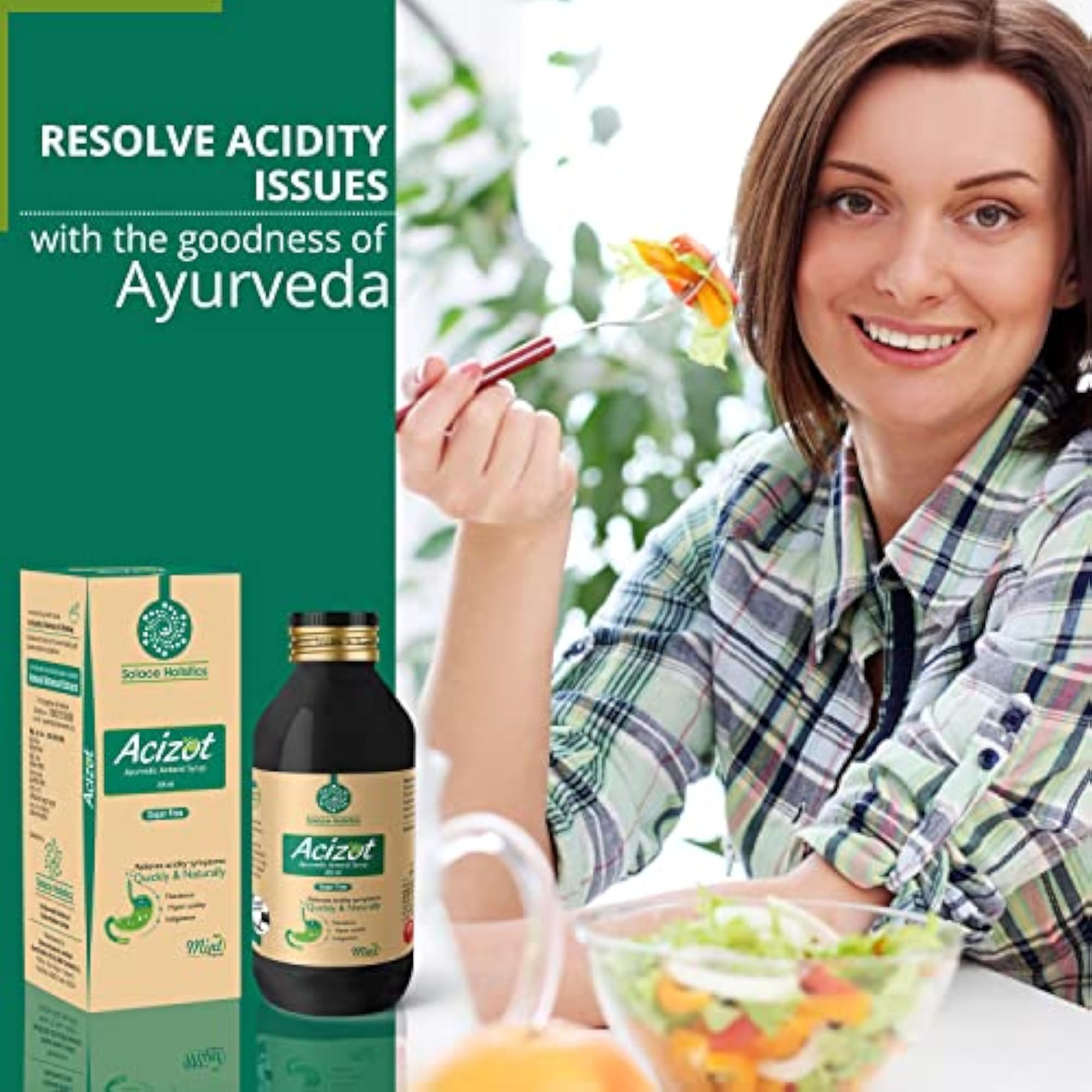 Solace Holistics Acizot Ayurvedic Antacid Syrup - 225ml