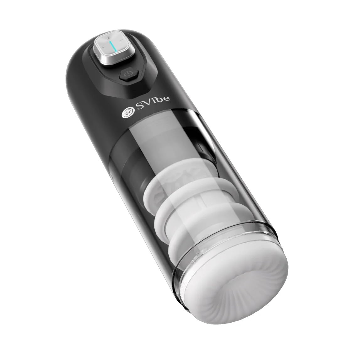 Snail Vibe Pocket Pussy - Svibe Male Sex Toys - Giocattoli automatici per adulti, rotante e vibrante - Masturbatore maschile realistico - Ikon Spark