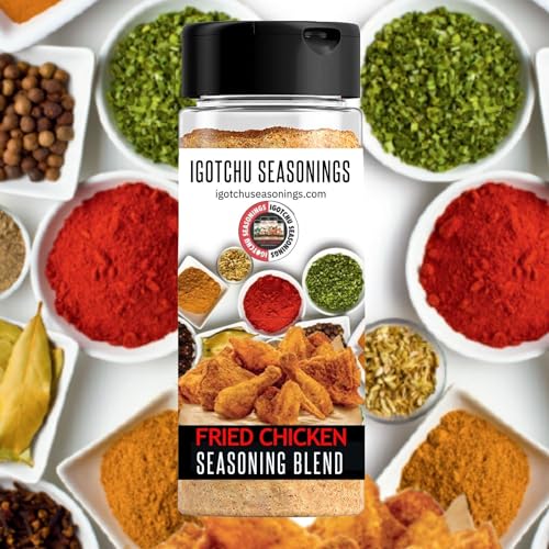 Igotchu Seasonings Fried Chicken Seasoning, Southern-Style Crispy Chicken Spice Blend for Wings, Tenders & Drumsticks, Breading and Seasoned Flour Mix for Frying, Baking or Air Fryer Chicken