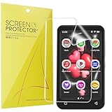 Lamshaw TIMMKOO MP3プレーヤー用スクリーンプロテクター [6枚パック] フルカバー TPUクリアフィルム TIMMKOO Q8 4インチ対応 Nine Q8 MP3プレーヤー対応 (6枚パック)