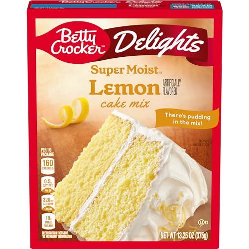 Image of Betty Crocker Cake Mix Delights Super Moist Lemon, 13.25 oz (Pack of 12)