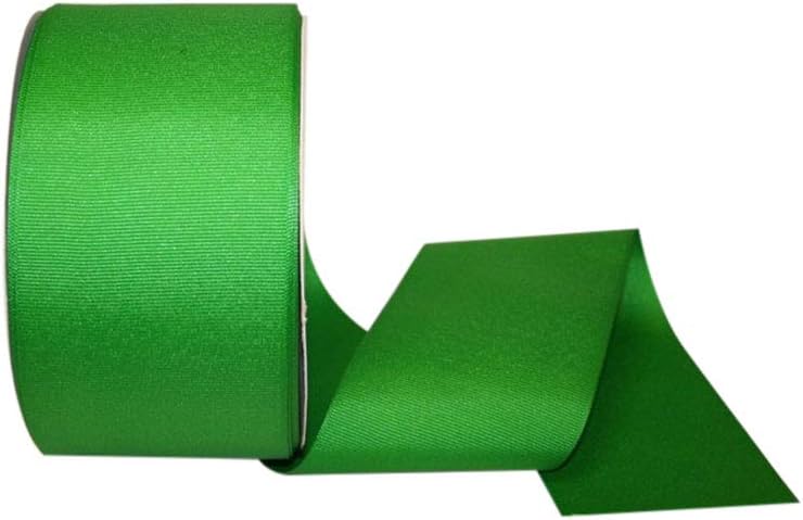 Reliant Ribbon Grosgrain Texture Ribbon, 3 Inch X 50 Yards, Emerald Green