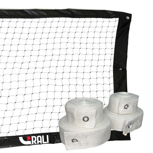 Kit Rede Preta Beach tennis + marcação de quadra 8x16 Branco c/ 3M e jogo simples