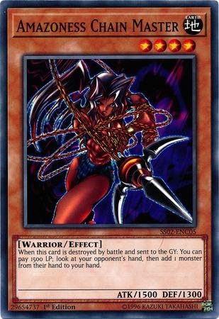 Yu-Gi-Oh! - Amazoness Chain Master - SS02-ENC05 - Común - 1ª Edición - Mazos de Duelo de Velocidad - Duelistas del Mañana