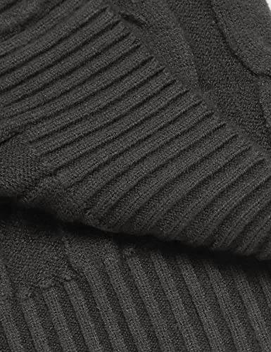 Image of COOFANDY Men's Slim Fit Turtleneck Sweater Casual Twisted Knitted Pullover | Turtleneck Design, Cable Knit Texture with Ultra Stretch, Slim Fit Thermal, Business Casual Office Wear, Fall Winter Clothing