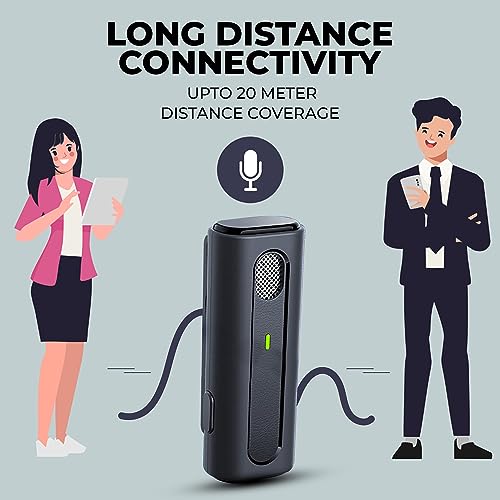 Image of MOOZMOB K93 Professional Grade Dual Wireless Mic with Charging Case and Noise Reduction Lavalier Microphone for Video Recording Vlogs ASMR Podcast Interviews YouTube (Dual Channel Version)