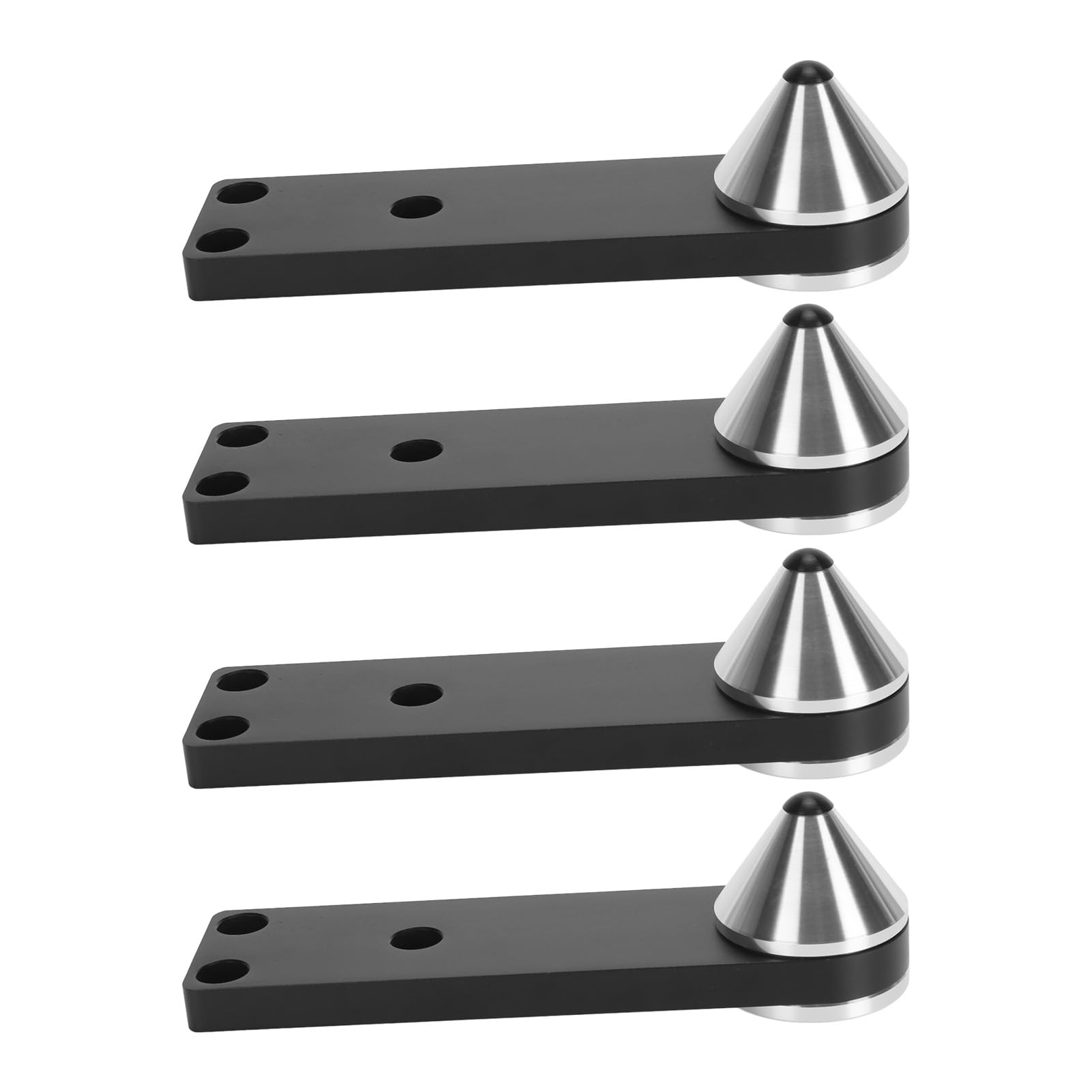 Lautsprecher-Spike-Füße aus Aluminiumlegierung, Stoßfest, Verstellbarer Lautsprecherfuß für Bücherregal-Subwoofer-Leistungsverstärker