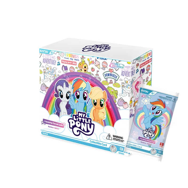 Amazon.com: KAYOU My Little Pony Friendship Eternal Cards, Rainbow Edition  English Series 1, Display Box, 20 Packs, 146 Cards, 10 Rarity Levels : Toys  & Games