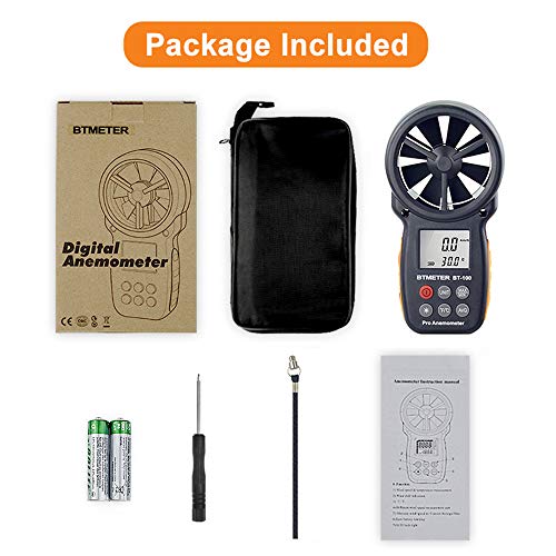 BTMETER Digital Anemometer Barometer Handheld, for Wind Speed
