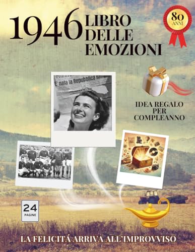 80 Anni – Il Libro delle Emozioni: Ricordi, vita vissuta e pagine da scrivere Idea regalo originale per compleanno, memoria e nostalgia
