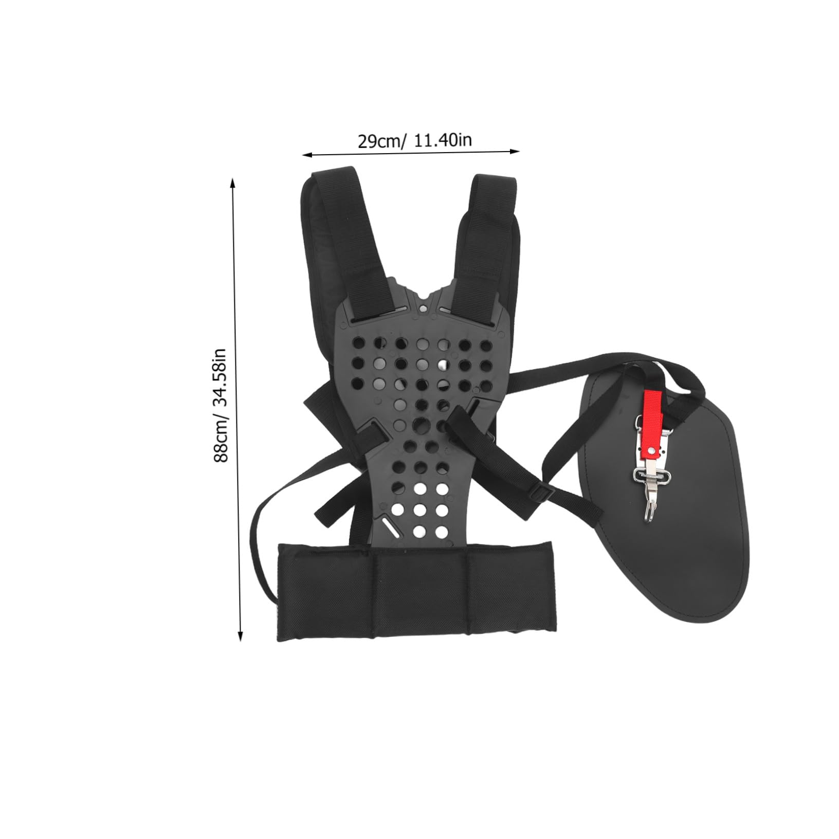 BESPORTBLE Doppia Spalla per Il Trimmer Cintura Imbottita per Spalla Trimmer Fascia di Rifinitura Regolabile Tracolla Bordata Tracolla di Ricambio Black