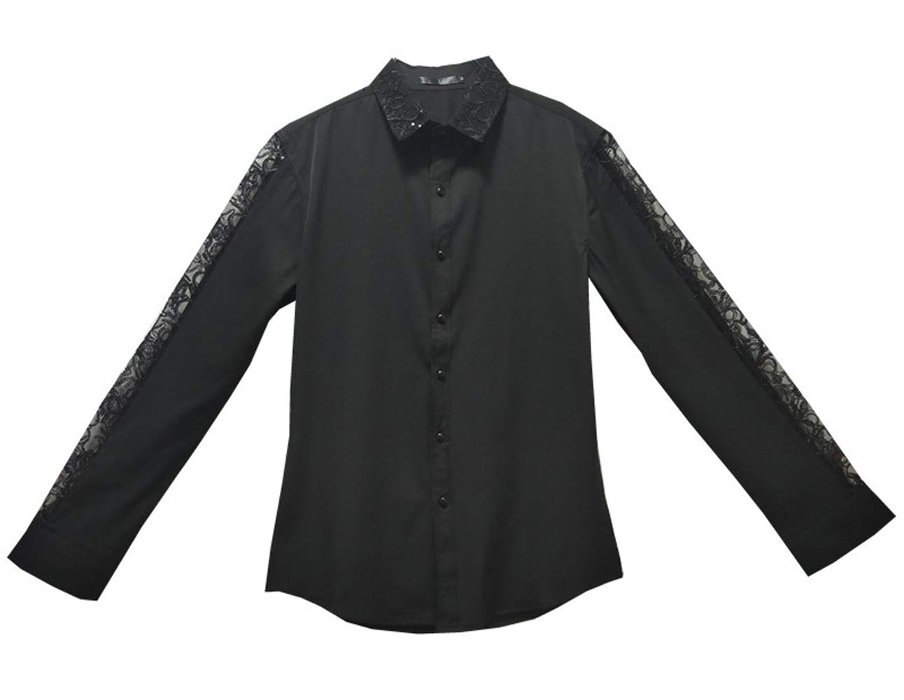OUYEMen's Slim Fit Long Sleeve Casual Shirt