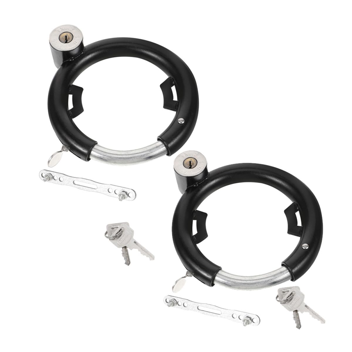 2 Set Set 2 Lucchetti Antifurto per Bici in Acciaio Inossidabile, Lucchetto a Catena per Mountain Bike e Scooter, Sicurezza Esterna Resistente per Ciclismo e Bagagli Sportive
