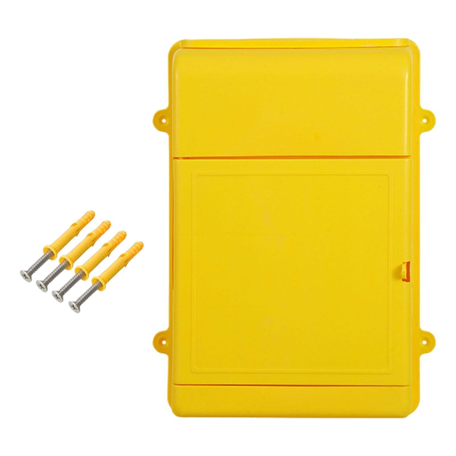 Creations Wall Mounted Mailbox Postbox 13.5x10x2.7inch for Customer Center Lightweight Yellow|Home Decor|Figurines-picture-15