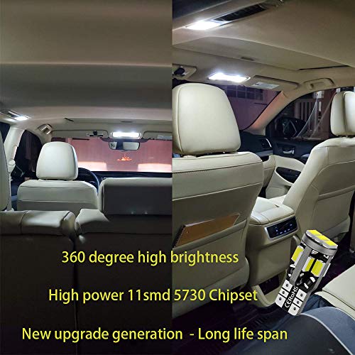 image for Melphan-Auto T10 194 Led, 168 Bulbs, 12v Bright 6500K 11SMD 5630 Chips
