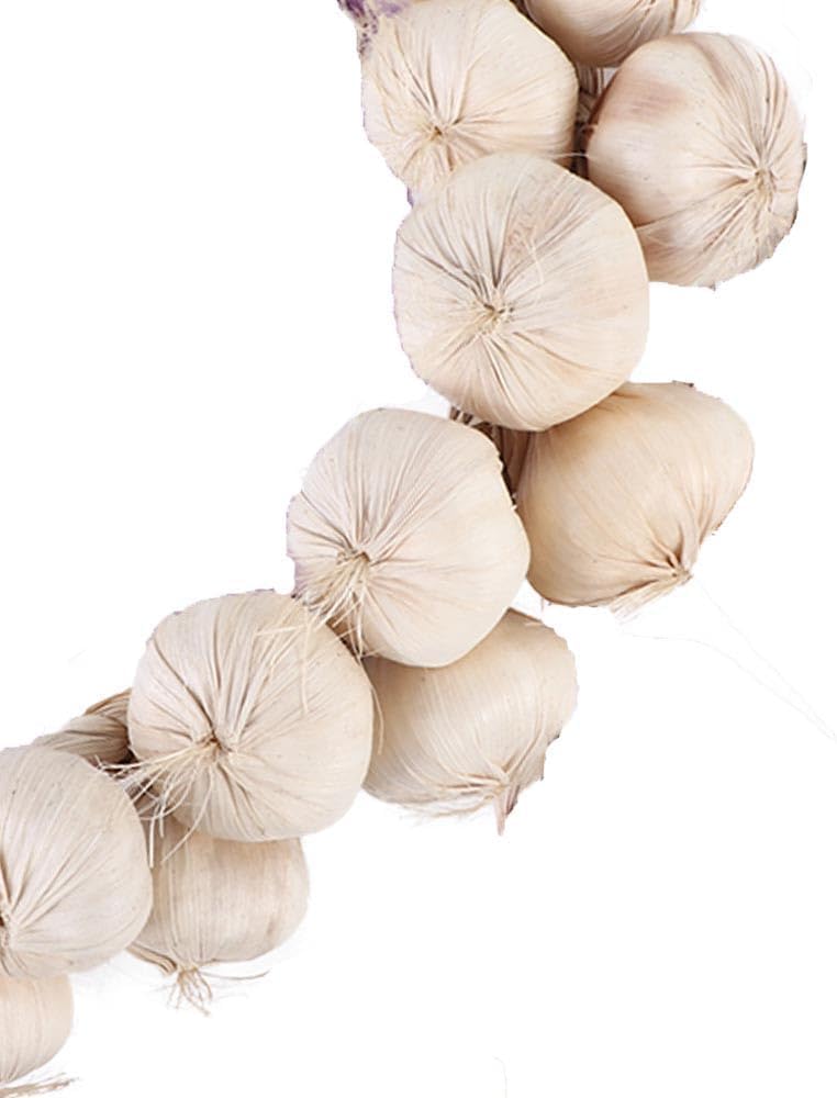 Artificial Garlic String - Lifelike Vegetable Decor for Kitchen Display Staging for Farmhouse Tabletop Accents