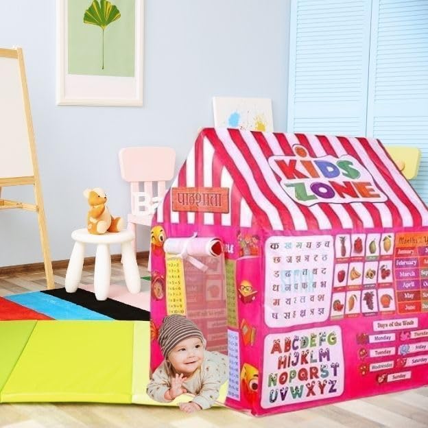 Image of Colorfull and Light Weight Children Play Tent House for 3 to 10 Years Old Kids Girls and Boys Light Weight and Foldable Children Toys,Indoor and Outdoor Kid Tent Houses