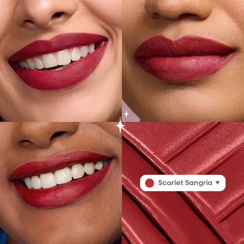 Image of Nykaa Superlight Lip Cloud Airy Mousse Matte Liquid Lipstick for Lip & Cheek (Scarlet Sangria) 5ml
