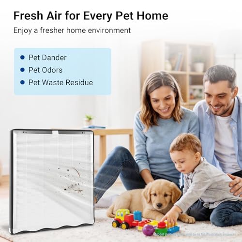 Image of 2 Pack APH4000 Filters Replacement Compatible with KNKA APH4000 Air Purifier Replacement Activated Carbon Filter for pet Indoor /Home