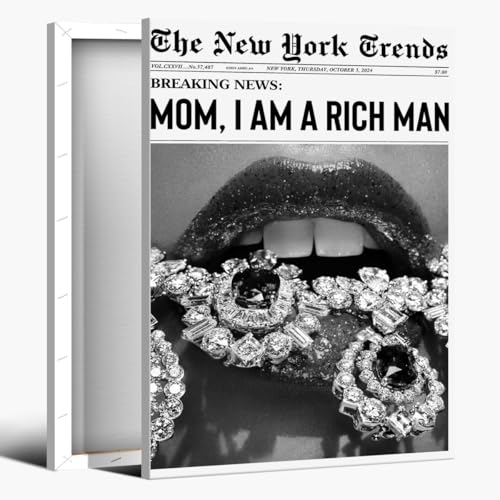 “Mom, I Am A Rich Man” Bold Feminist Quote Poster