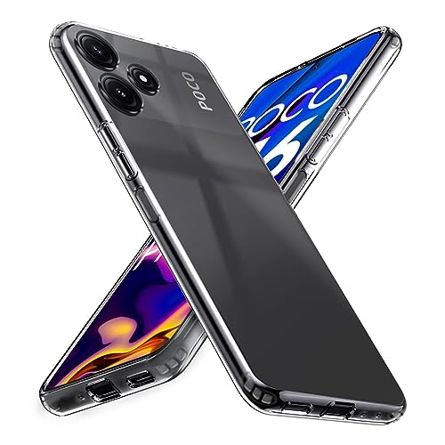 Image of JGD PRODUCTS for Poco M6 pro 5G, Redmi 12 5G Premium Transparent Soft Silicon Back Cover [Transparent]