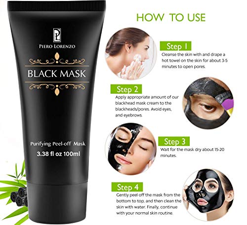 Blackhead-Remover-Mask-100-ML-Purifying-Peel-Off-Mask-Remover-Mask-Charcoal-Face-Mask-for-Deep-Cleansing-Blackheads-Dirts-Pores PARADREAM Blackhead Remover Mask, 80ML Purifying Peel Off Mask Remover Mask, Charcoal Face Mask for Deep Cleansing Blackheads, Dirts, Pores (Green)