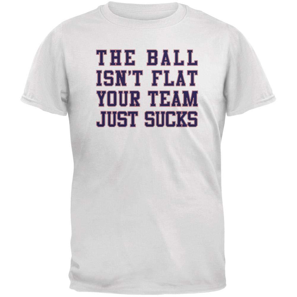 Old Glory Deflategate Your Team Sucks White Adult T-Shirt