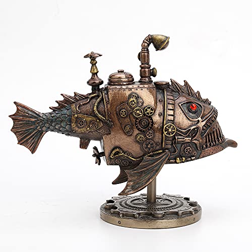 Veronese Design Hand Painted Steampunk Submarine Sci-Fi Fantasy Statue #TOP3