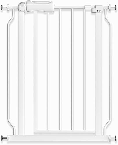 Miniatura 9 de TSAYAWA Puerta estrecha de seguridad para bebés de 24.02 a 29 pulgadas, con cierre automático, puerta montada a presión para escaleras y puertas,