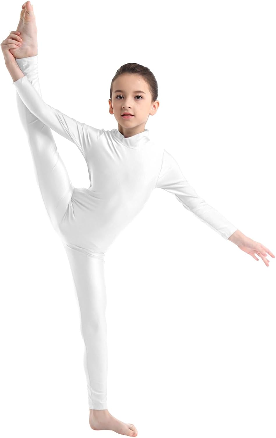 Kids Sparkly Gymnastics Unitard for Girls Gymnastics Unitard Stage Performance Training