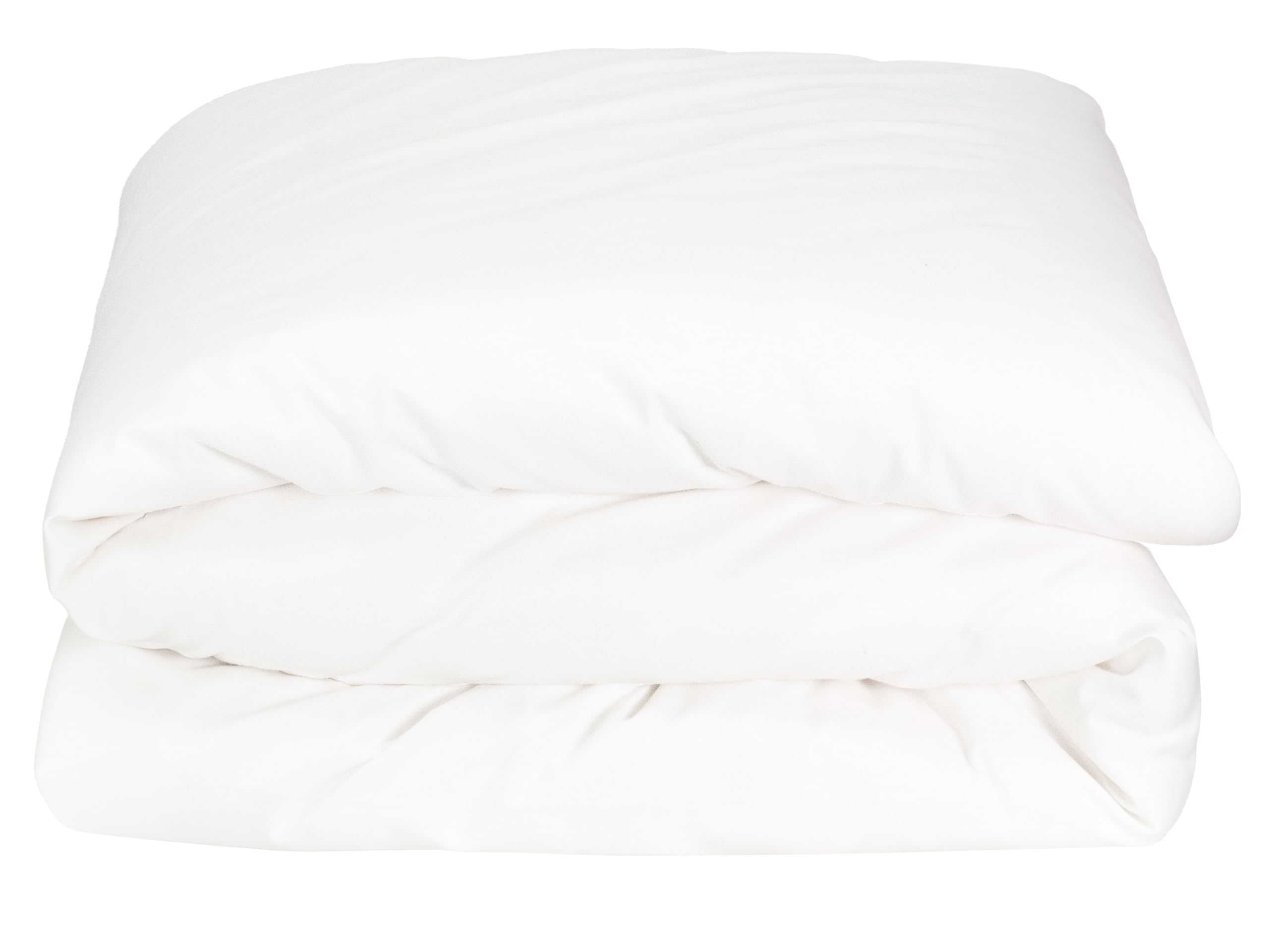 ZOLLNER Copripiumino in 240x220 cm - bianco - pratica chiusura con bottoni - Cotone - lavabile a 95°C - Qualità alberghiera